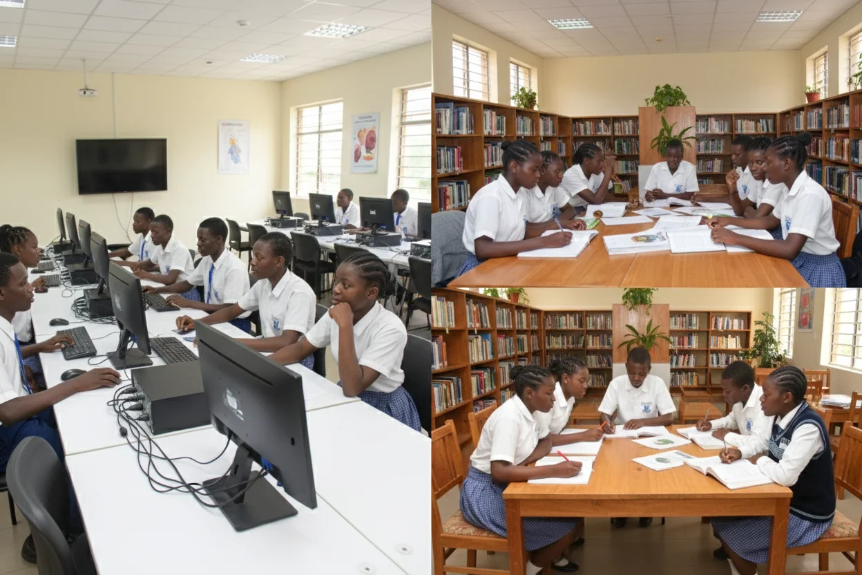 GABS SECONDARY SCHOOL STUDENTS AT WORK